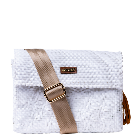 Crossbody Solid Multi-Diamond White