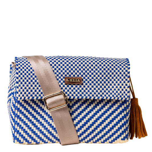 Crossbody Arrow Blue Beige