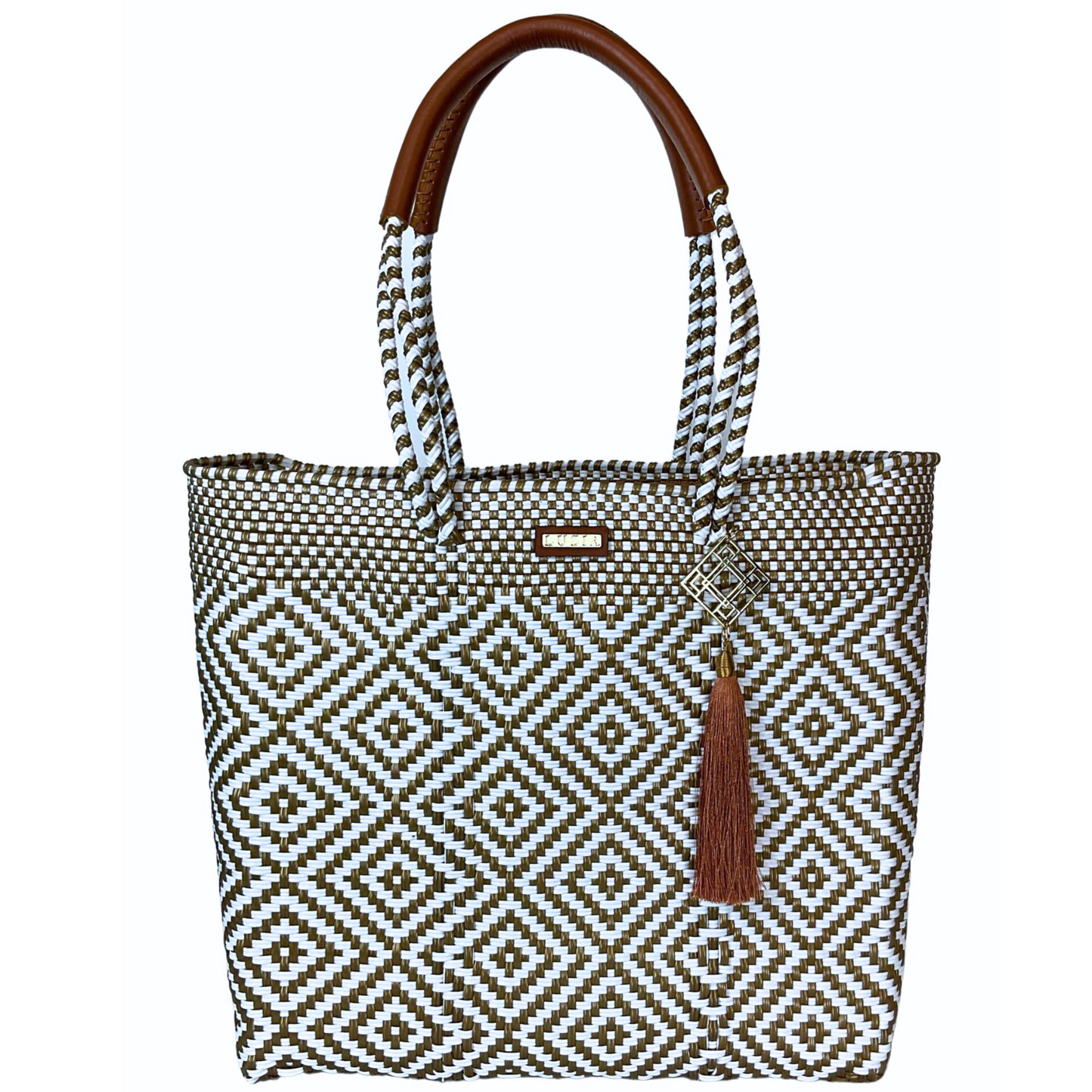 Shoulder Tote Multi-Diamond White Gold