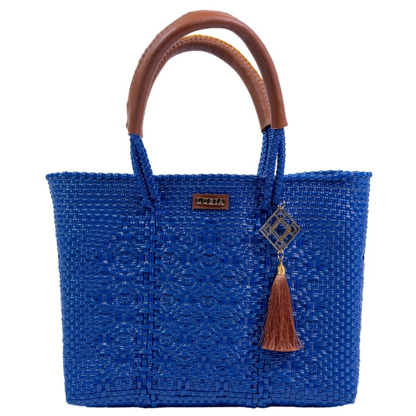 Arm Tote Solid Multi-Diamond Blue