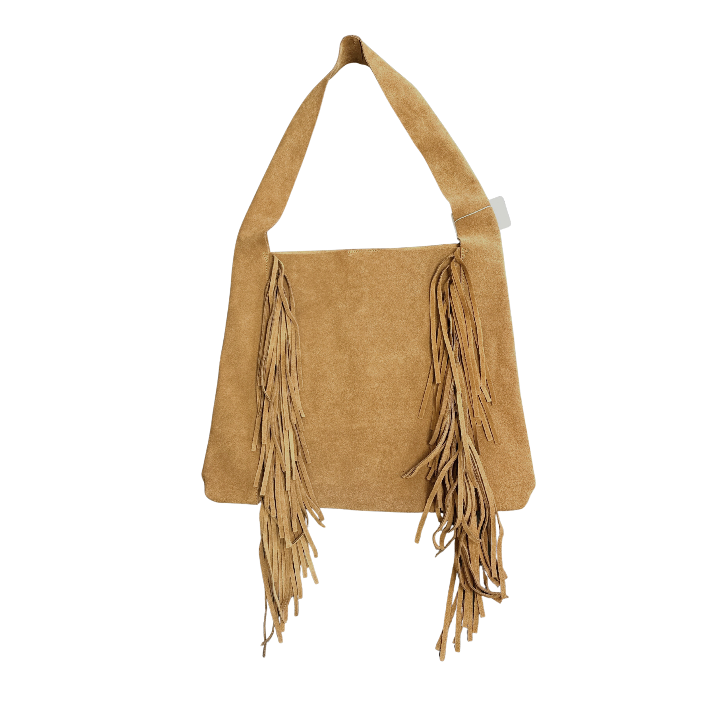 Shoulder Tote Split Fringe Camel luxury suede fringe shoulder bag